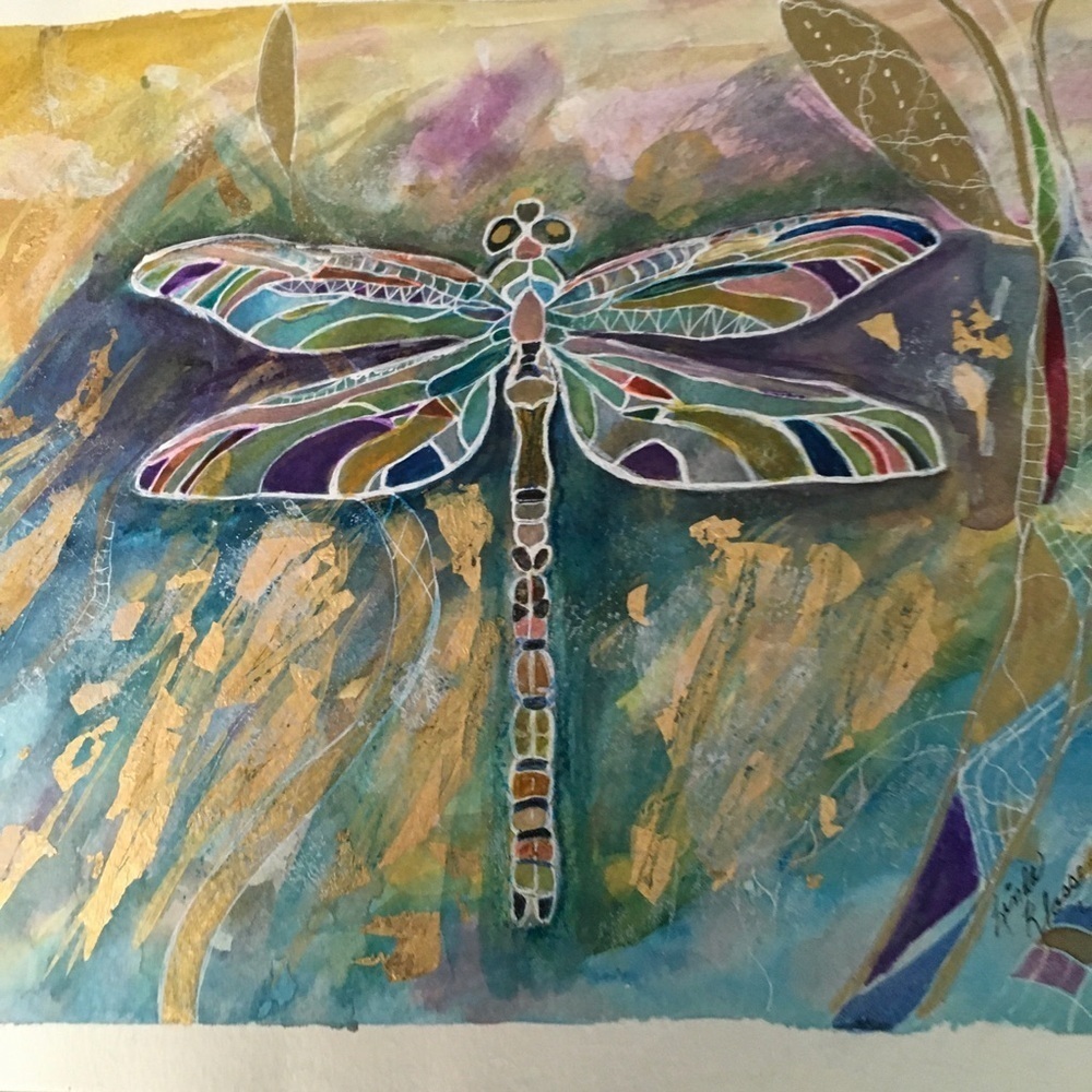 Watercolor Paper Dragonfly Metallic Paint - Picture 2 of 7